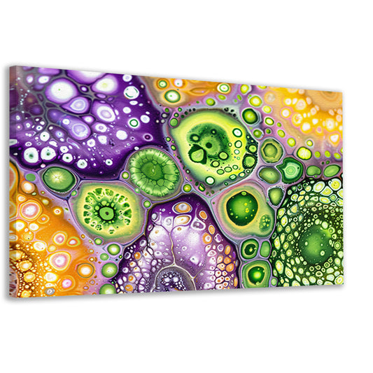 Abstract kunstwerk met kleurrijke patronen canvas
