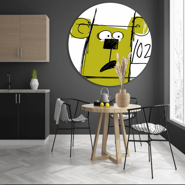 Abstracte beer met cijfers forex muurcirkel