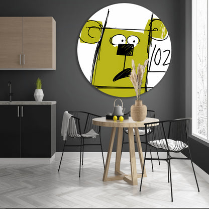 Abstracte beer met cijfers forex muurcirkel