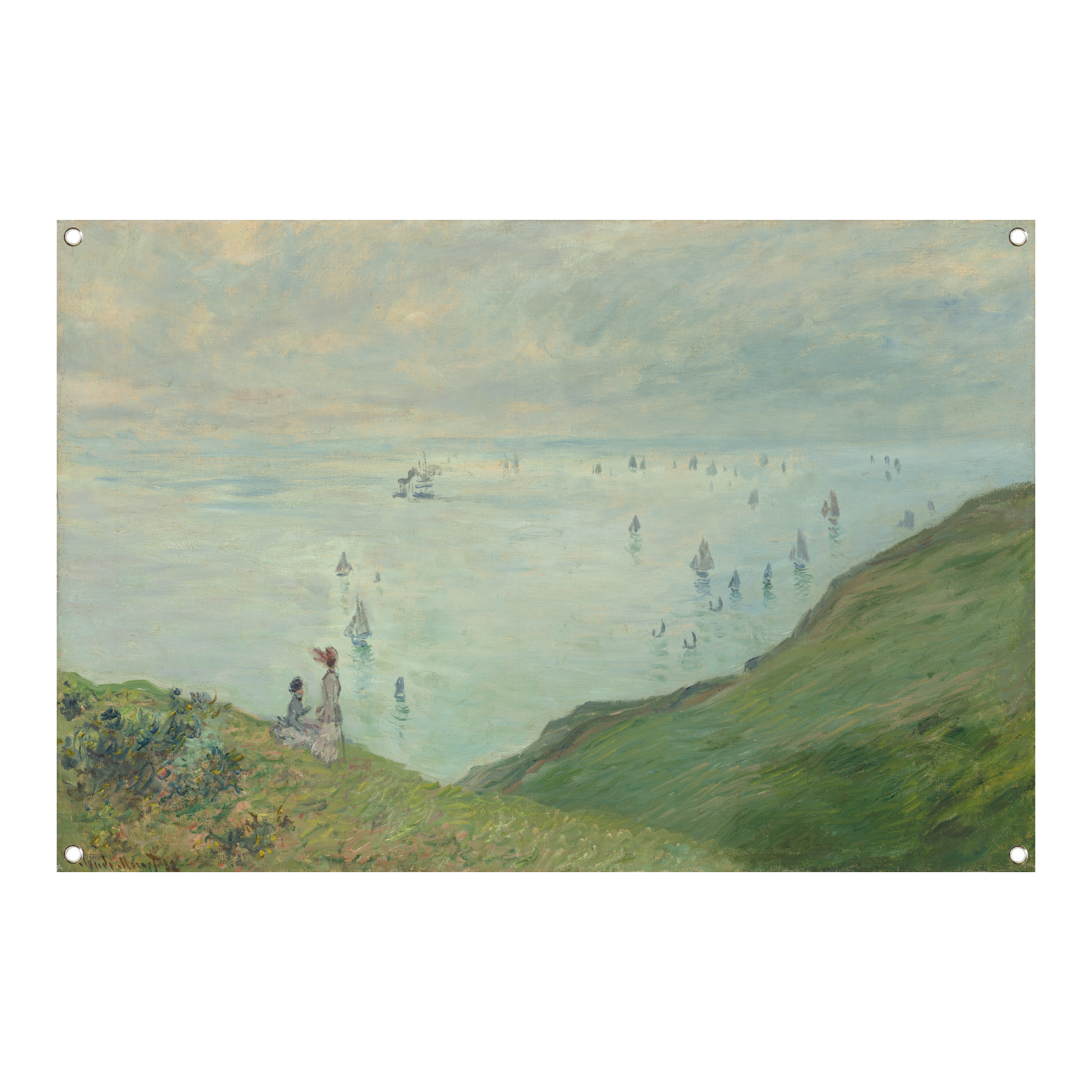 Kliffen bij Pourville - Claude Monet tuinposter