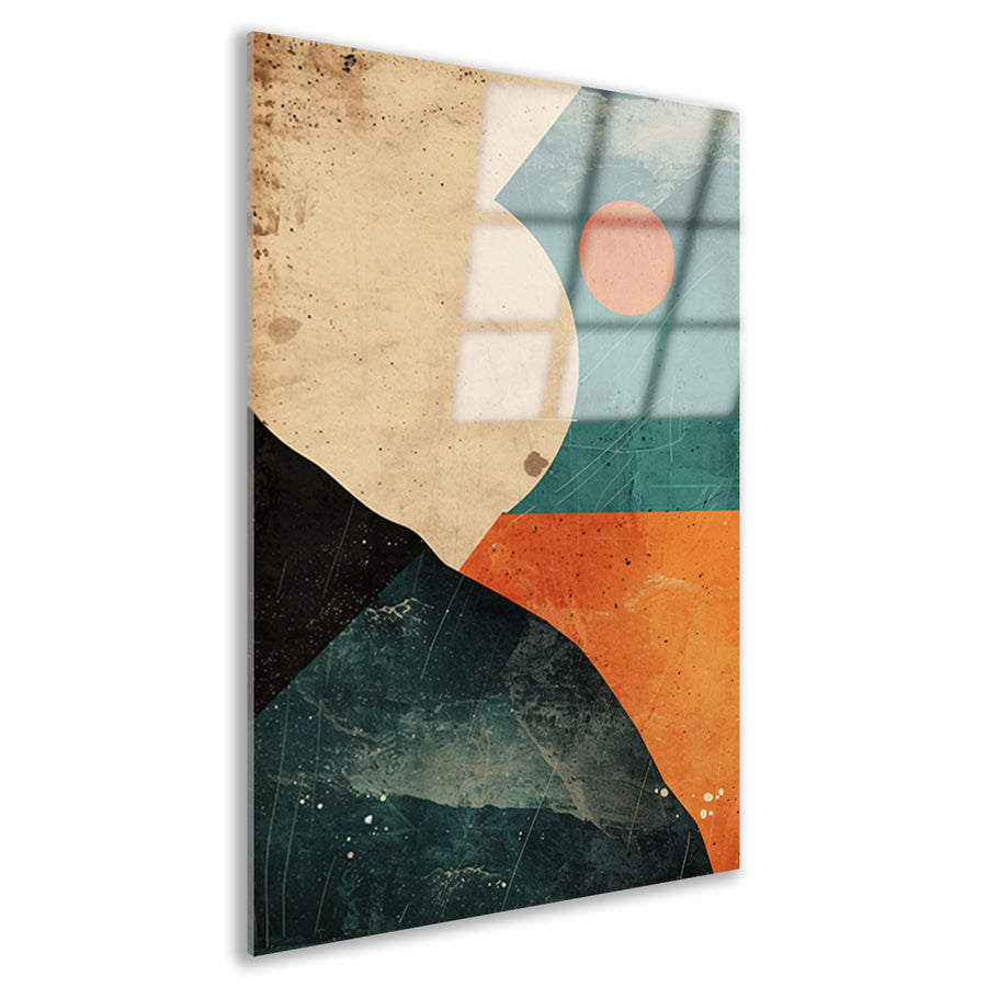 Abstracte Compositie met Kleurrijke Vormen acrylglas