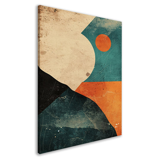 Abstracte Compositie met Kleurrijke Vormen canvas