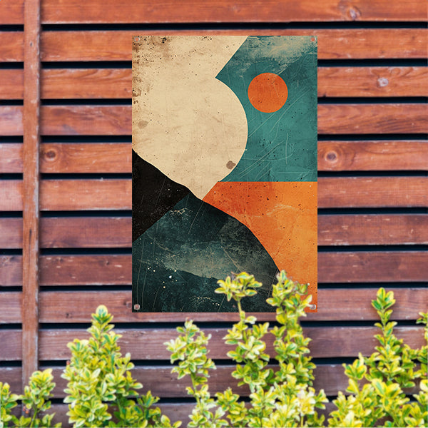 Abstracte Compositie met Kleurrijke Vormen tuinposter