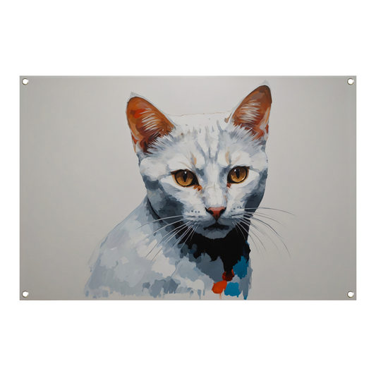Modern Minimalistisch Portret van een Kat tuinposter