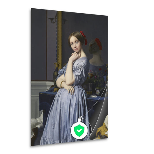 Portret van Comtesse dHaussonville - Jean-Auguste-Dominique Ingres poster