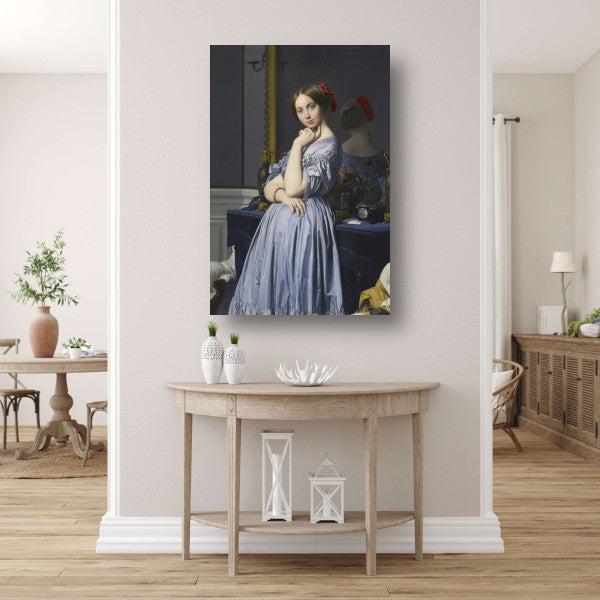Portret van Comtesse dHaussonville - Jean-Auguste-Dominique Ingres poster