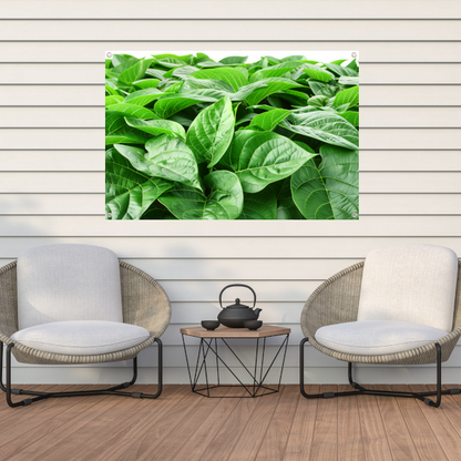 Bladergroen tuinposter