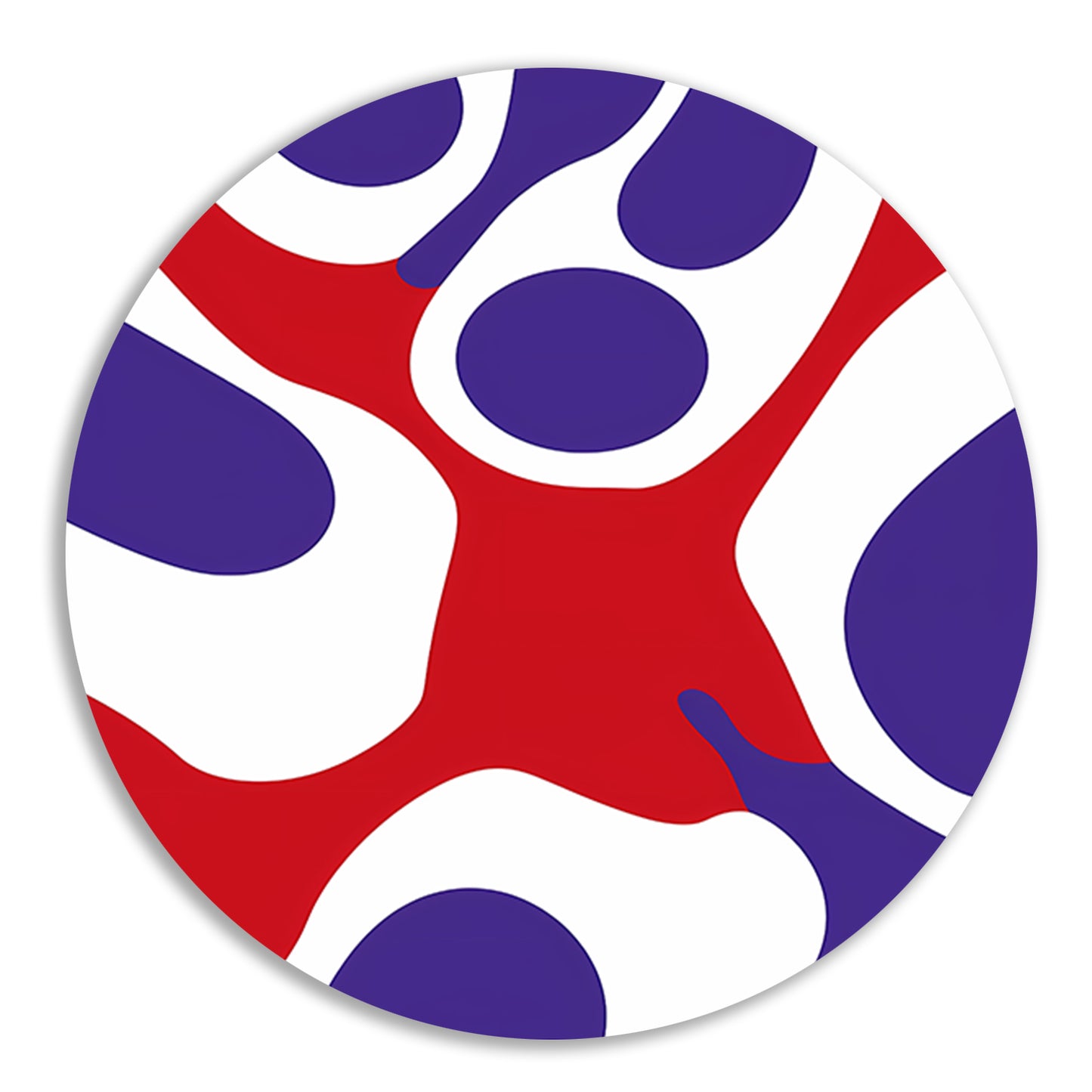 Abstract kleurrijk kunstwerk met moderne vormen forex muurcirkel