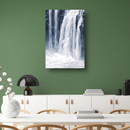 Digitale Kunst: Waterval in Monochrome Tinten acrylglas