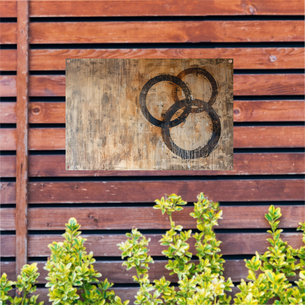Abstracte Interpretatie van Olympische Eenheid tuinposter