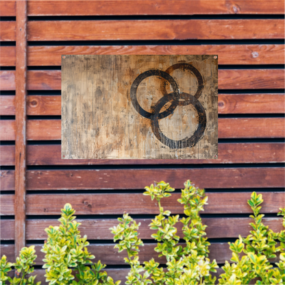 Abstracte Interpretatie van Olympische Eenheid tuinposter