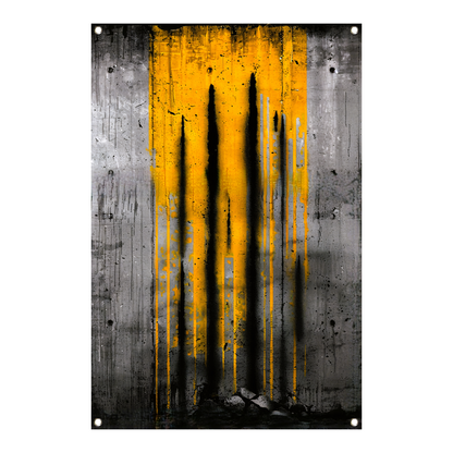 Moderne abstracte kunst met dynamische strepen tuinposter