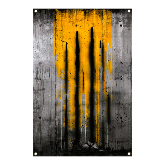 Moderne abstracte kunst met dynamische strepen tuinposter