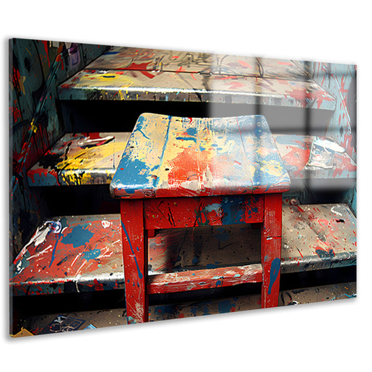 Piet Mondriaan Abstract Trap acrylglas