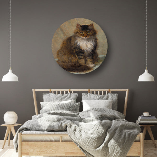 De Maine Coon - Henriette Ronner-Knip aluminium muurcirkel