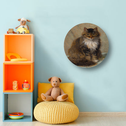 De Maine Coon - Henriette Ronner-Knip aluminium muurcirkel