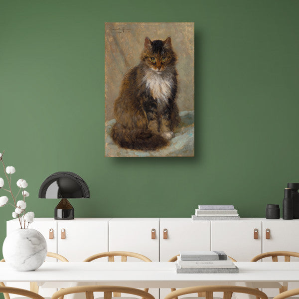 De Maine Coon - Henriette Ronner-Knip canvas met baklijst