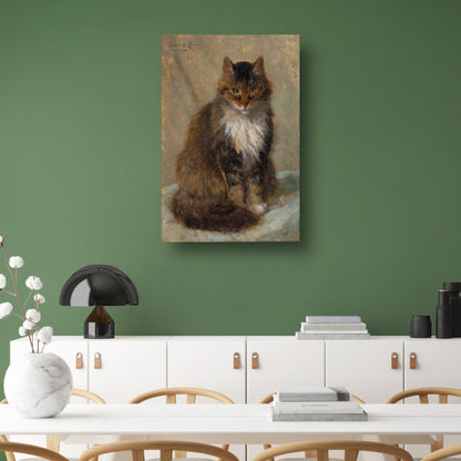 De Maine Coon - Henriette Ronner-Knip canvas met baklijst