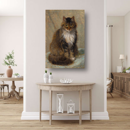 De Maine Coon - Henriette Ronner-Knip canvas met baklijst