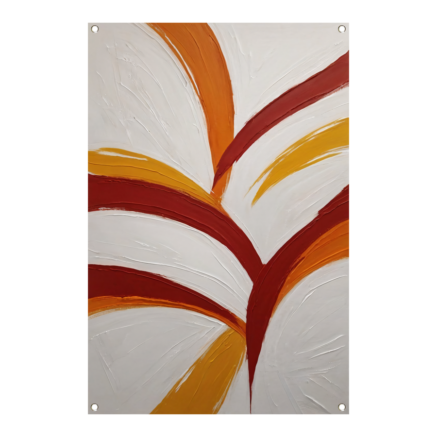 Abstract Swirls of Warmth and Energy tuinposter