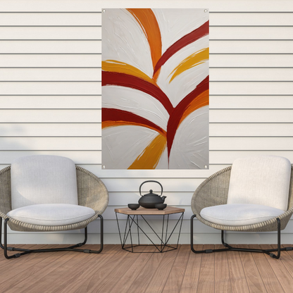 Abstract Swirls of Warmth and Energy tuinposter