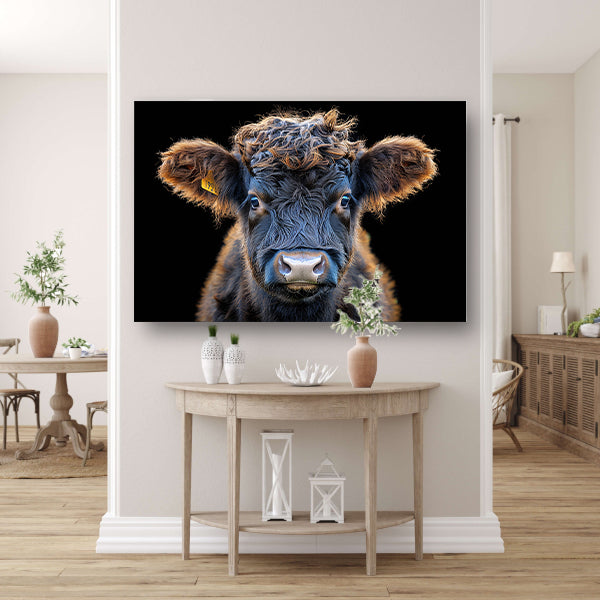 Gemerkt Rundvee canvas met baklijst