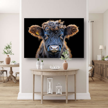 Gemerkt Rundvee canvas met baklijst