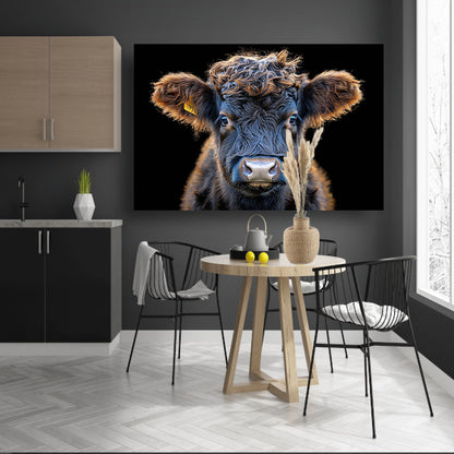 Gemerkt Rundvee canvas met baklijst