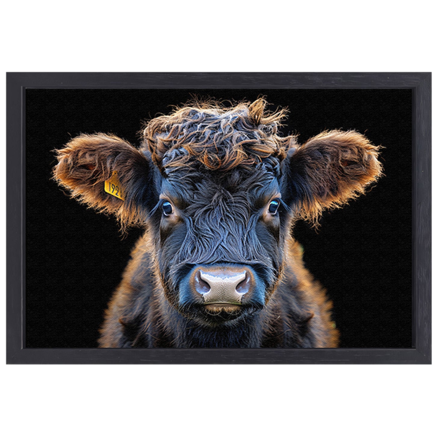 Gemerkt Rundvee canvas met baklijst