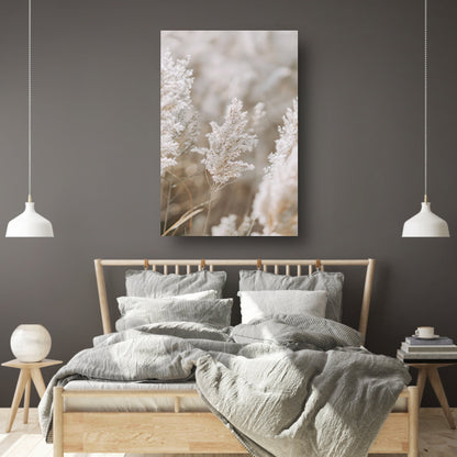 Zachte Witte Pluim in Focus canvas