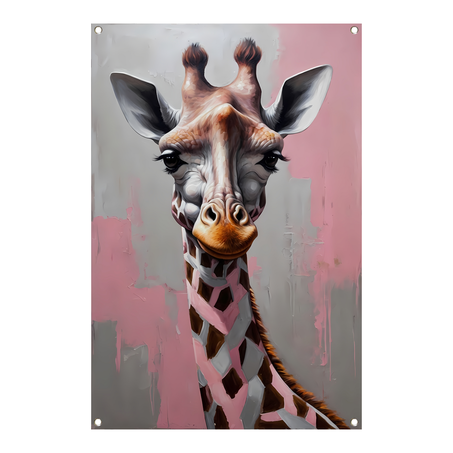 De Denkende Giraffe in Moderne Kunst tuinposter