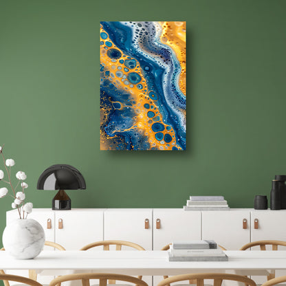 Kleurrijk abstract schilderij met patronen canvas