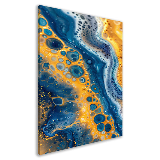 Kleurrijk abstract schilderij met patronen canvas