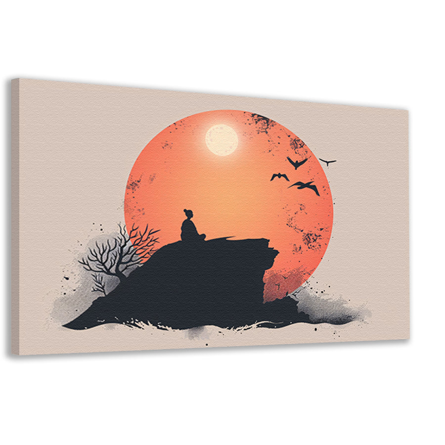 Nachtlandschap met sterrenhemel, Van Gogh canvas