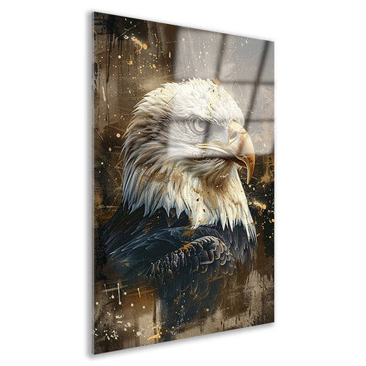 Majestueus adelaar portret in abstracte stijl acrylglas