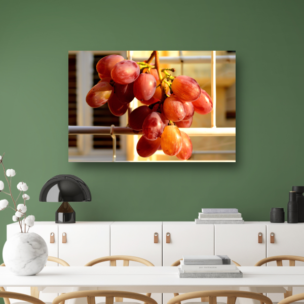 Klassieke Druivenranken canvas met baklijst