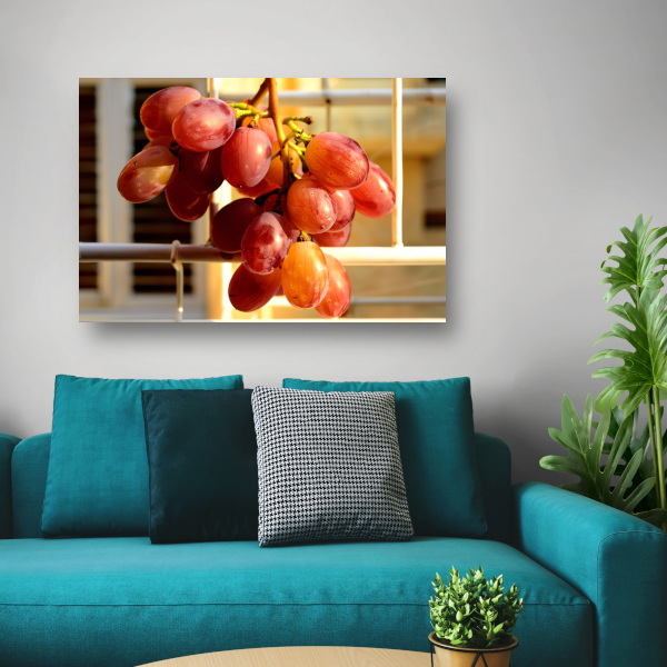 Klassieke Druivenranken canvas met baklijst