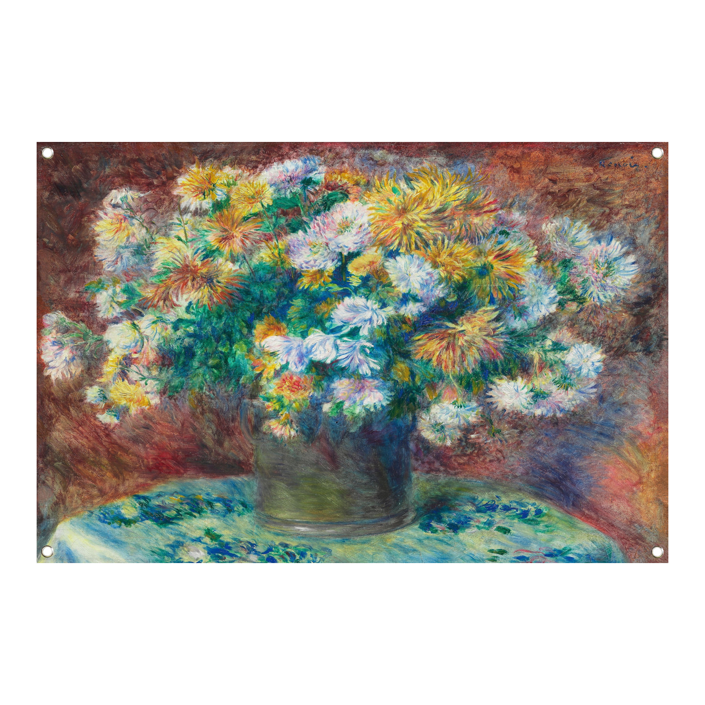 Chrysanten - Pierre-Auguste Renoir tuinposter