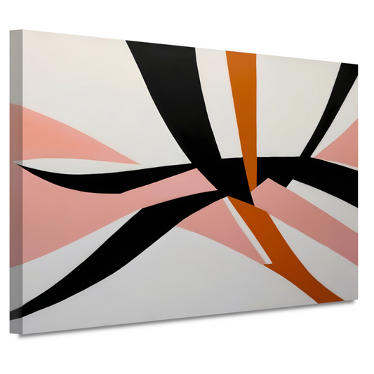 Dynamisch Abstract Geometrisch Kleurenspel canvas