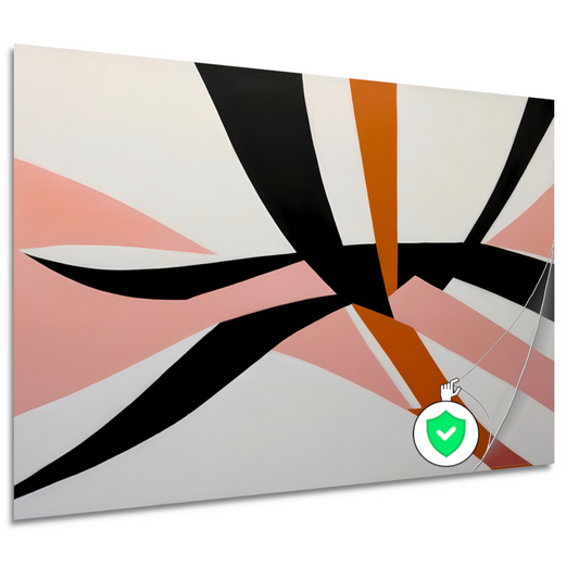 Dynamisch Abstract Geometrisch Kleurenspel poster