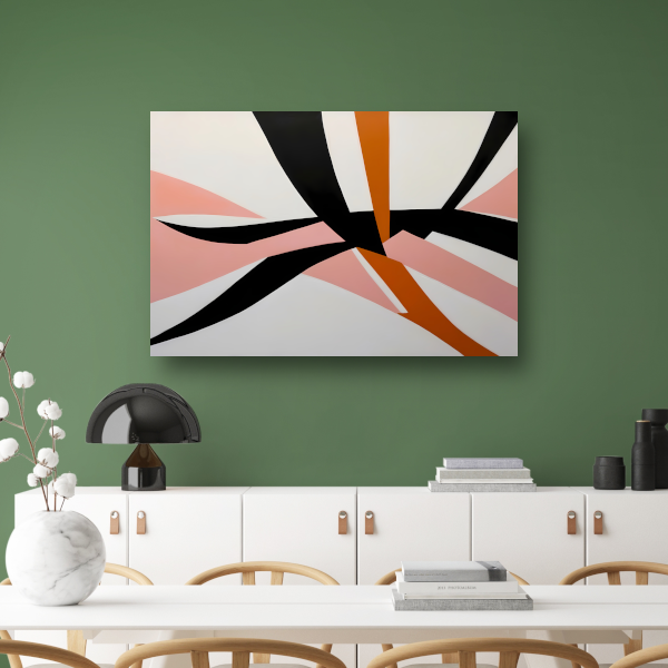 Dynamisch Abstract Geometrisch Kleurenspel poster