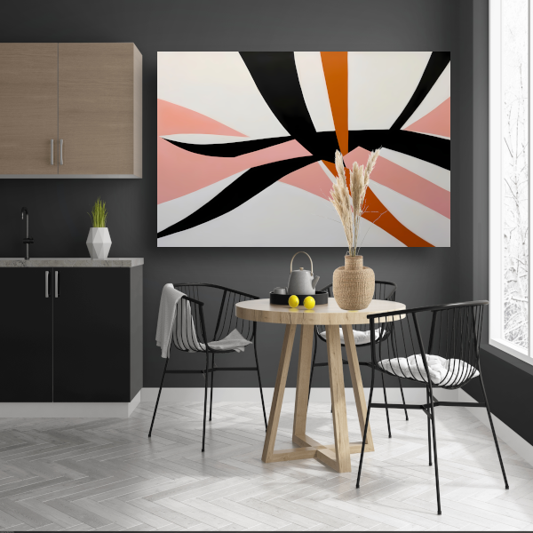 Dynamisch Abstract Geometrisch Kleurenspel poster