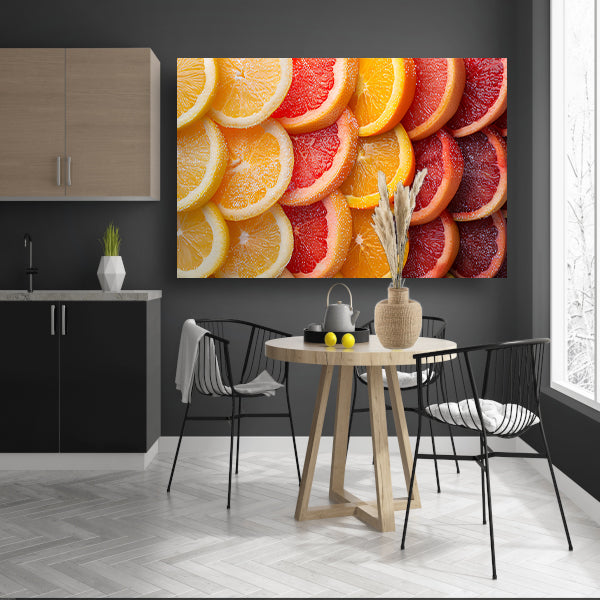 Citrusvruchtenstilleven canvas