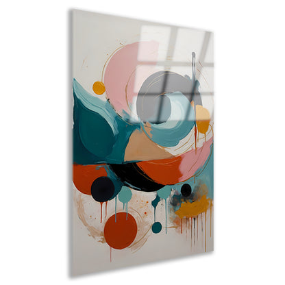 Abstracte Dans van Kleur en Vorm acrylglas