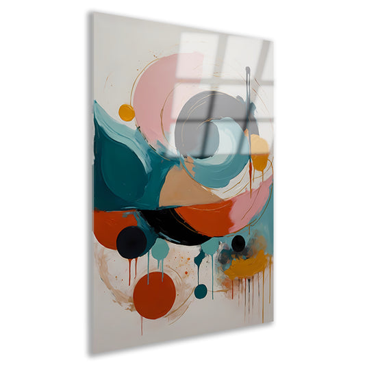 Abstracte Dans van Kleur en Vorm acrylglas