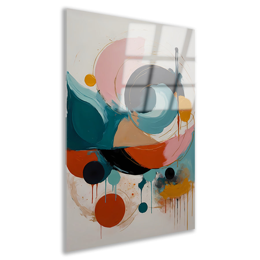 Abstracte Dans van Kleur en Vorm acrylglas