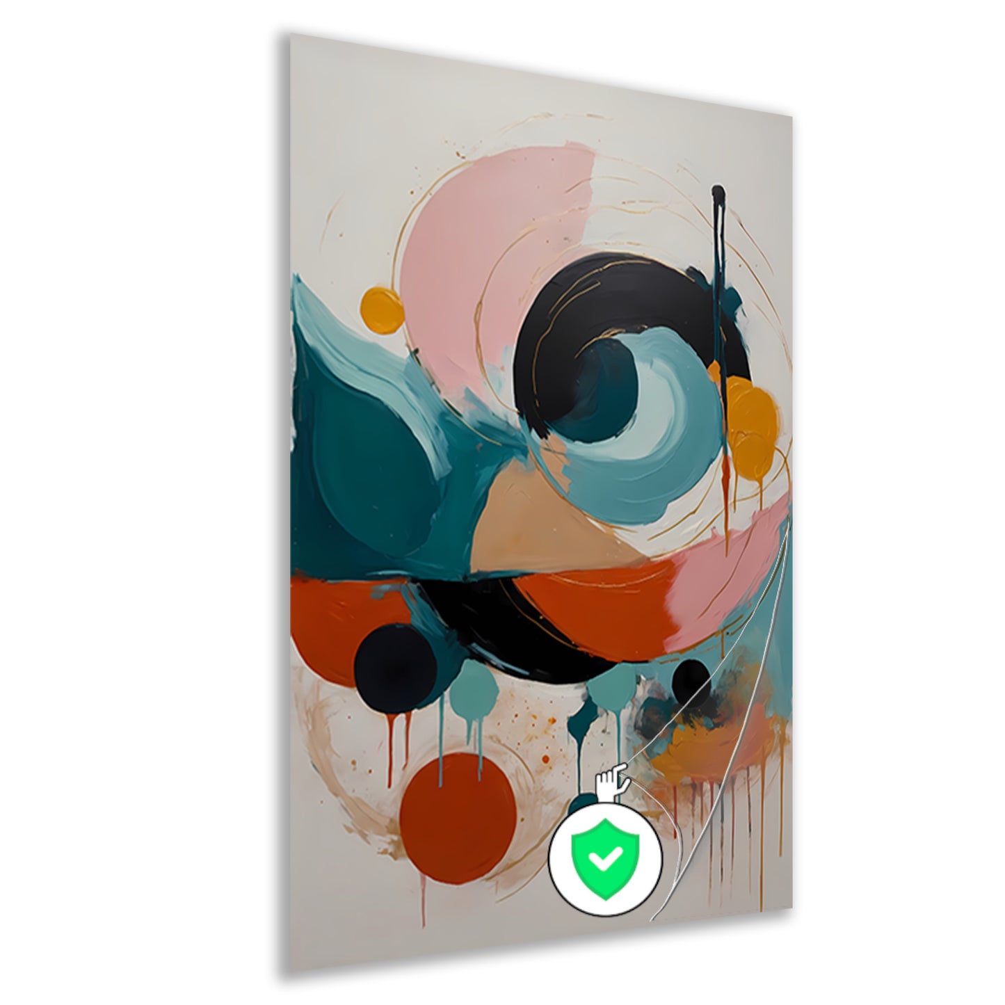 Abstracte Dans van Kleur en Vorm poster