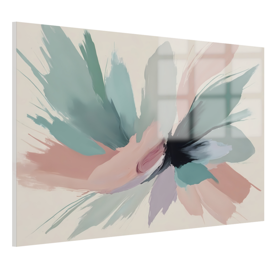 Dynamische Pasteltinten in Abstracte Harmonie acrylglas