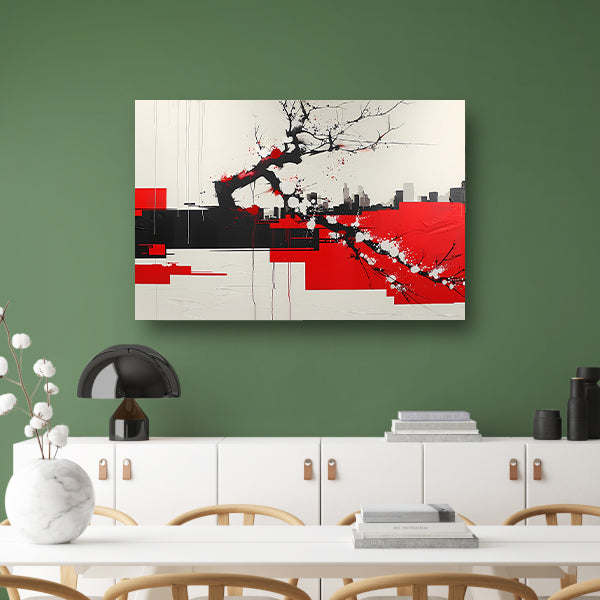 Nachtelijke bloesemboom canvas