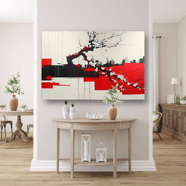 Nachtelijke bloesemboom canvas